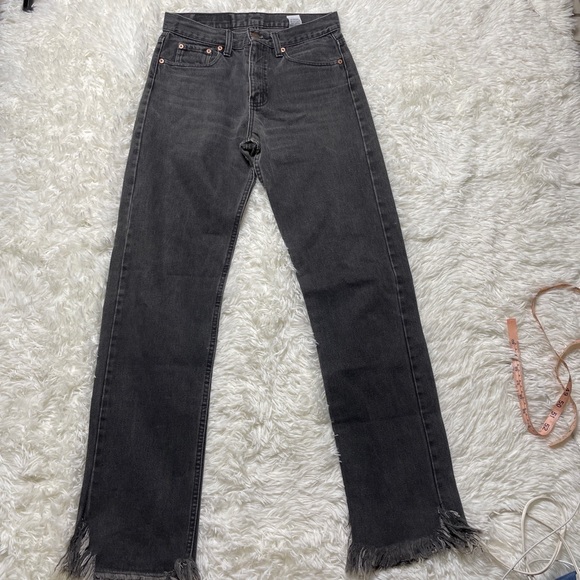 VTG 512 Levi’s Denim Jeans W30•L34 Faded Black Grayish - Picture 6 of 7